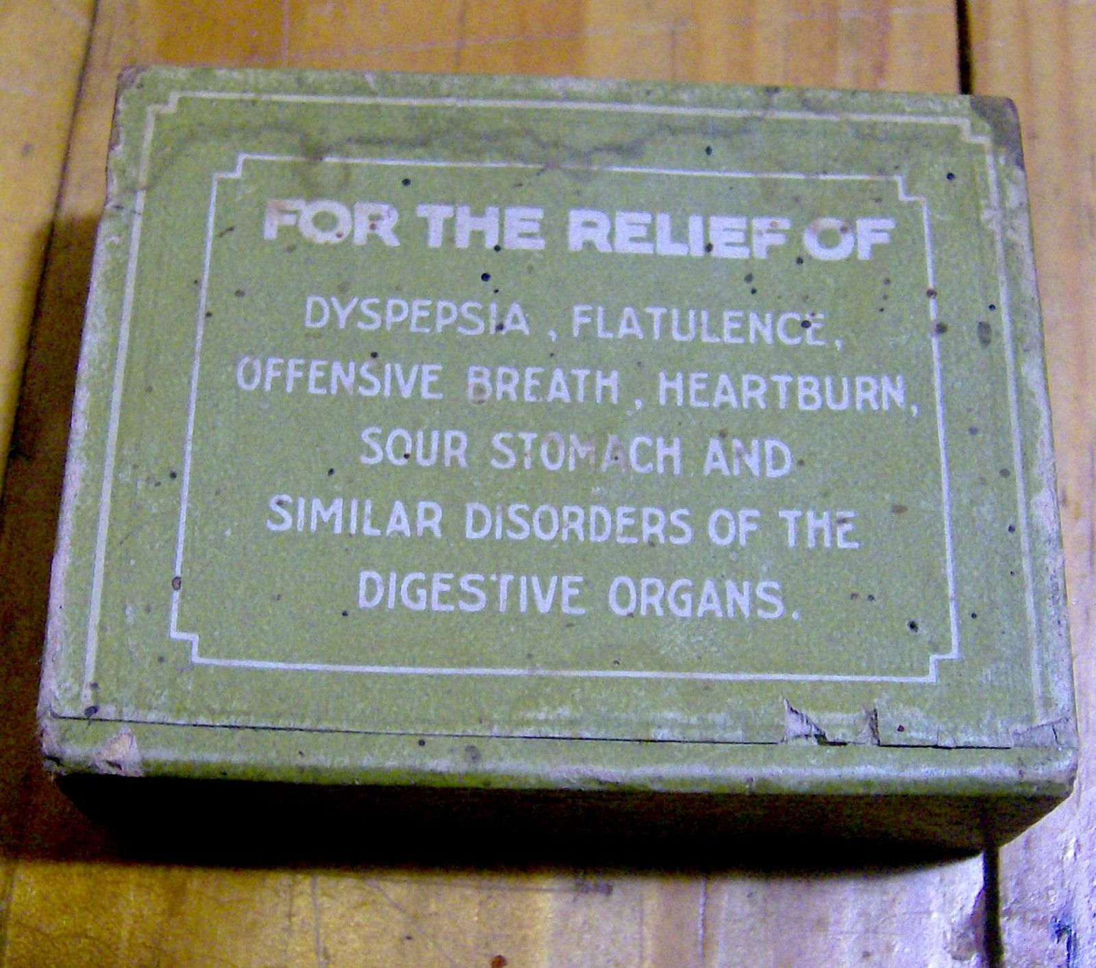 antique 1890s PEPSIN CHARCOAL LOZENGES box GLYNN Saxtons River VT medical pills