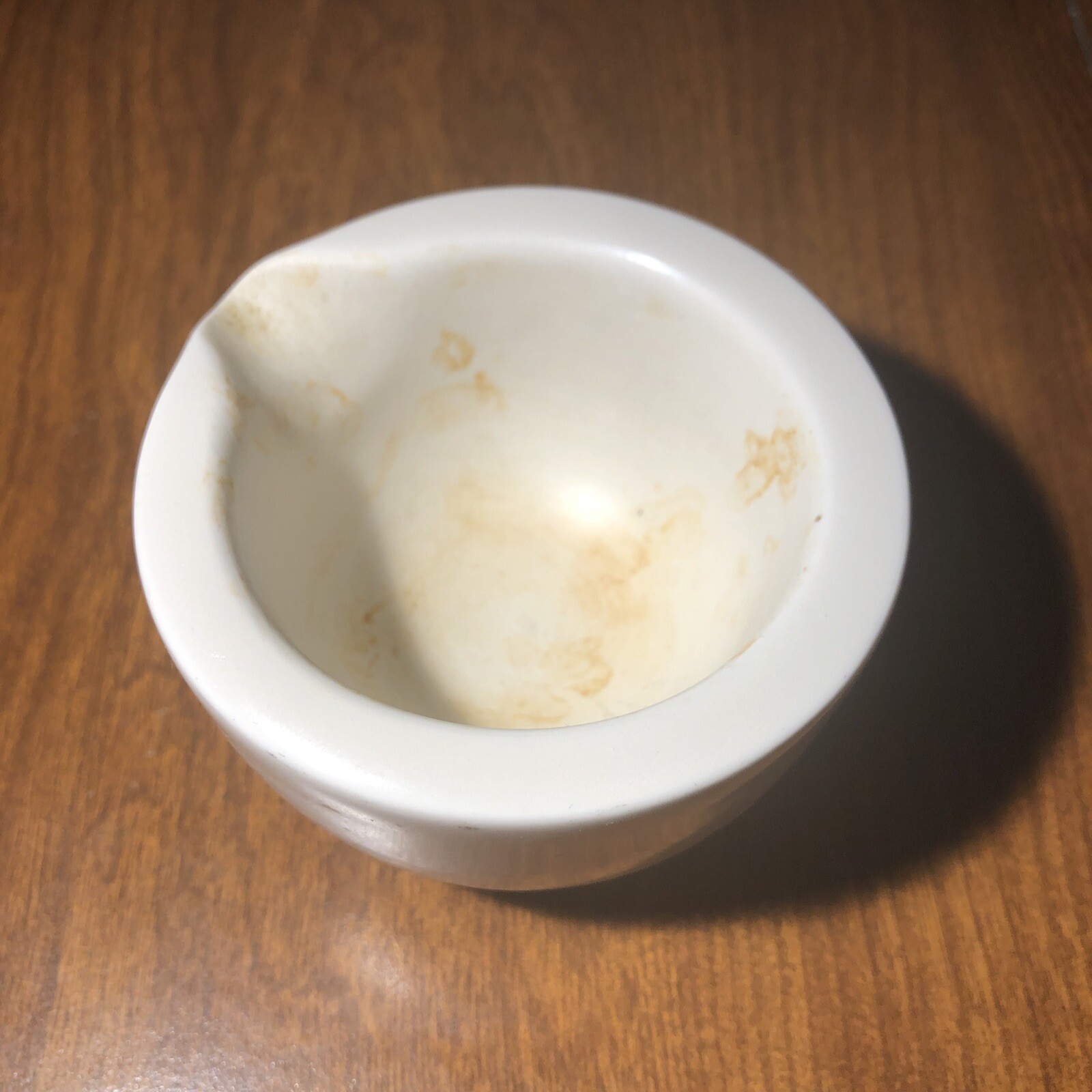 Antique Coors USA Mortar 75mm diameter, 45mm tall, used, no chips, (no pestle)