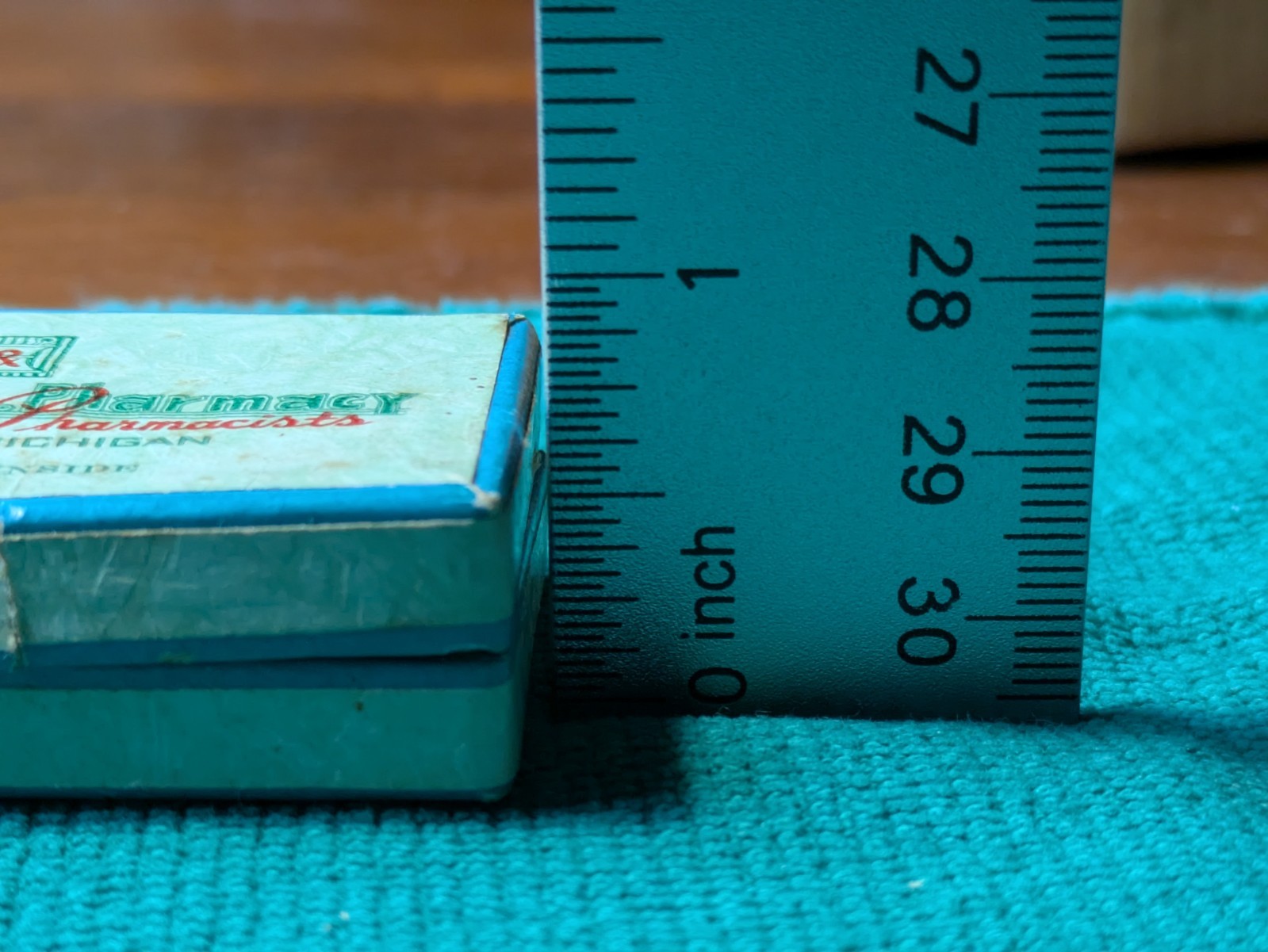 Vintage Donner Bros Pharmacy Prescription Drug Pill Box Sebewaing Mich. Dr Wible
