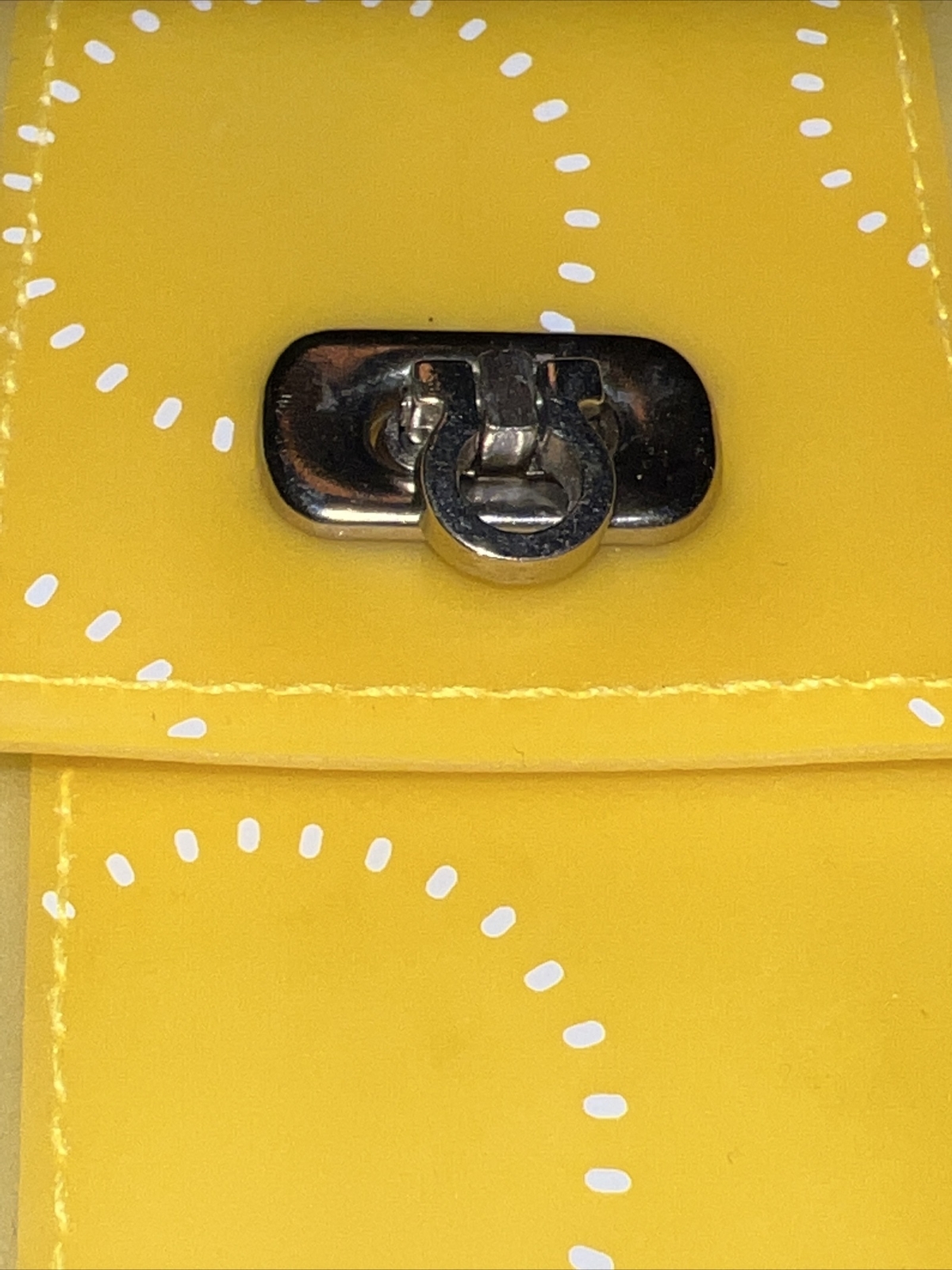 Ortho Tri-Cyclen Drug Rep Pharmaceutical Yellow Vinyl Pouch With Latch Closure