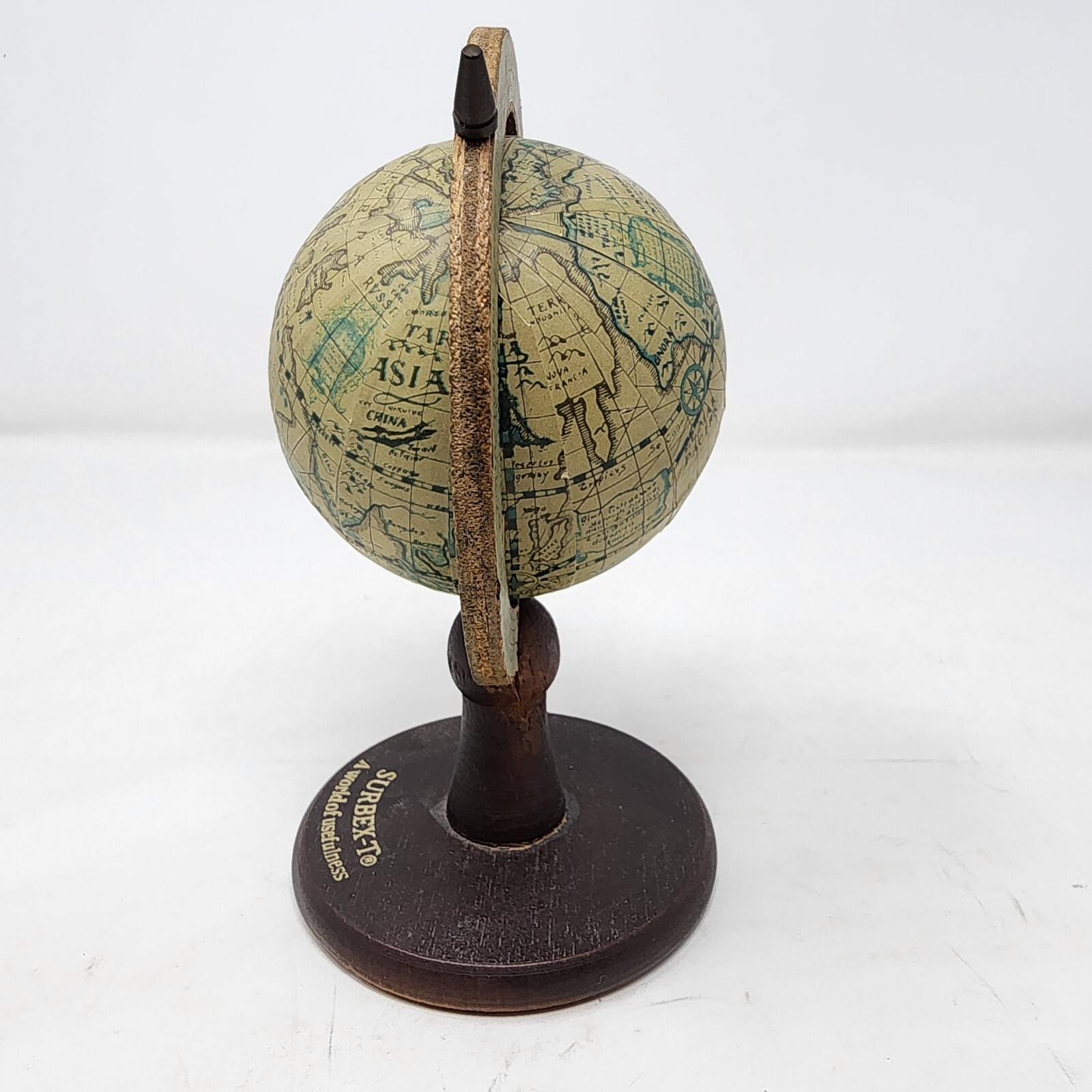Vintage Surbex-T World Desk Globe Pharmaceutical Medical Drug Advertisement