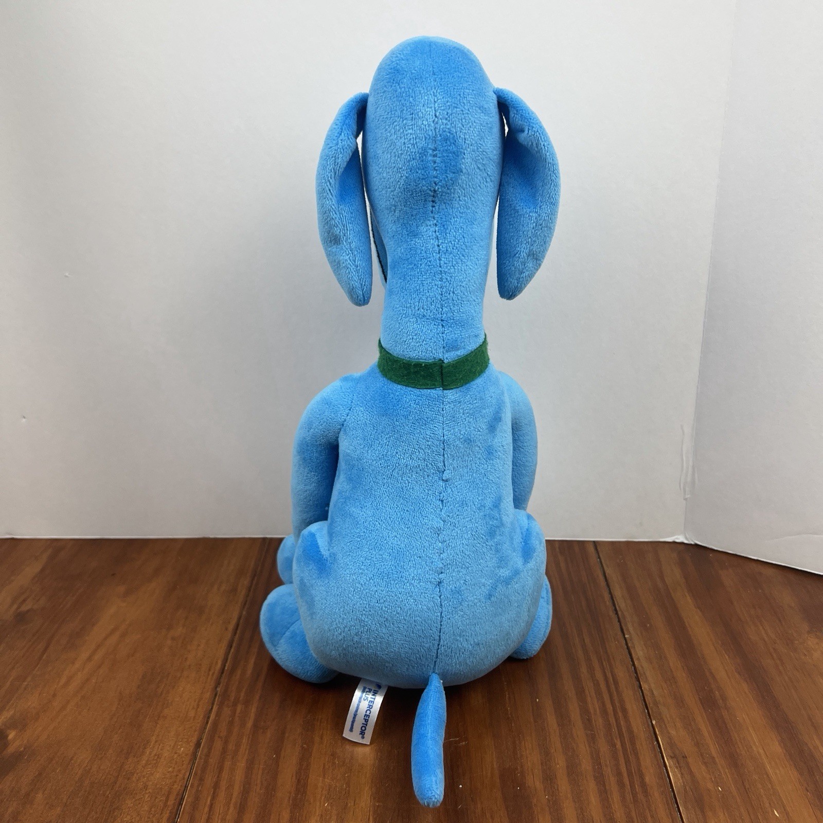 Rare Interceptor Plus Blue Plush Advertising Dog 14″ Drug Rep Pharmaceutical