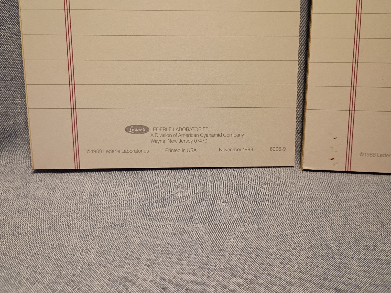 Lot of Pharmaceutical Drug Rep Pads of Paper and Wooden Pen Holder
