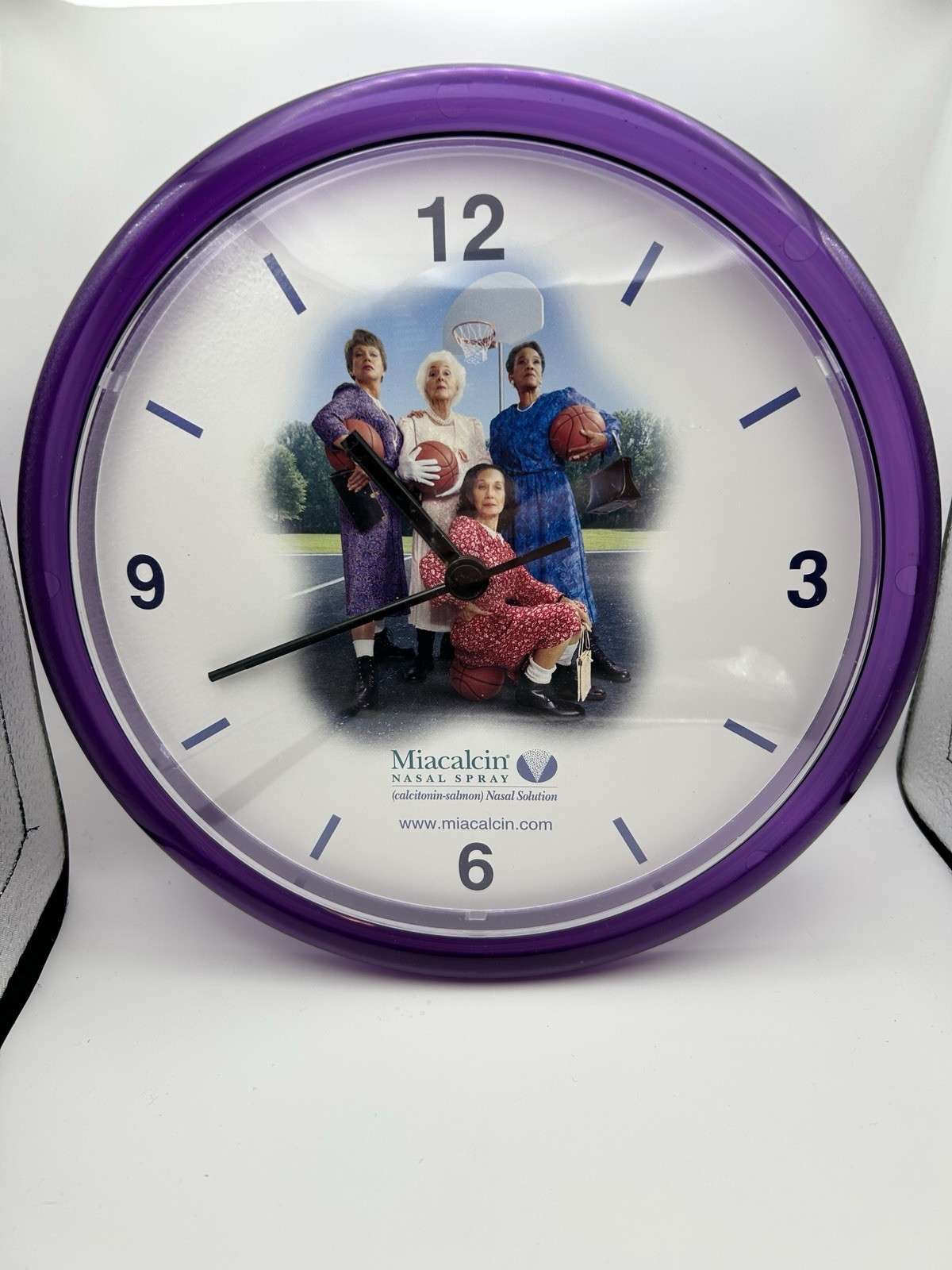 Vintage Pharmaceutical Rep Advertising Miacalcin Wall Clock 10”