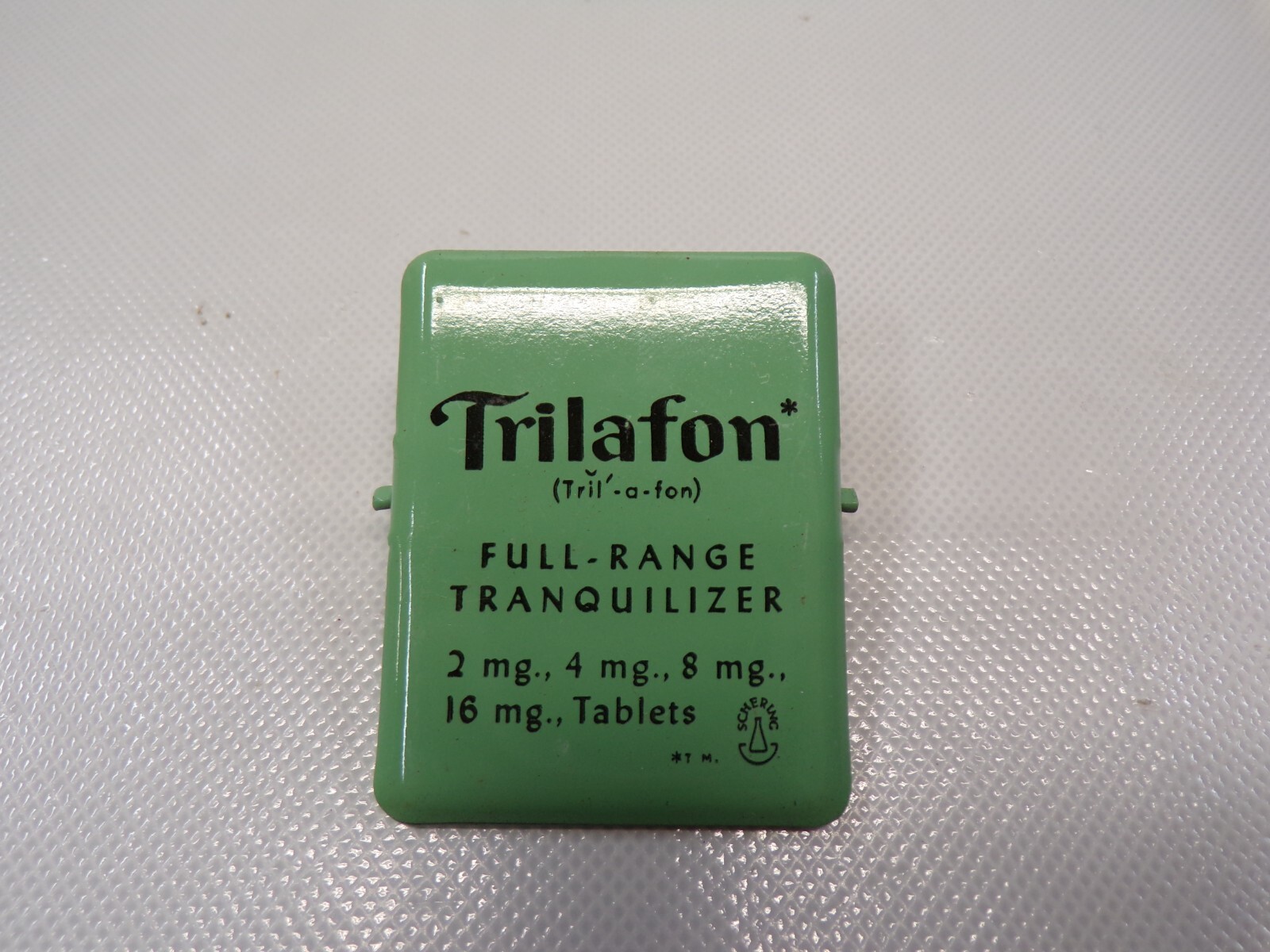 New Old Stock Trilafon Full Range Tranquilizer Vintage Medical Advertising