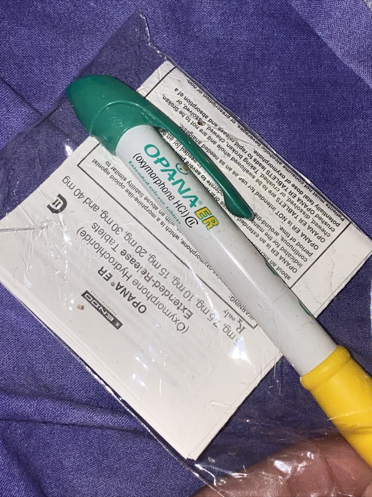 Pharmaceutical Opana Pen Rare Collectibles DRUG REP PEN NARCOTIC Promotional