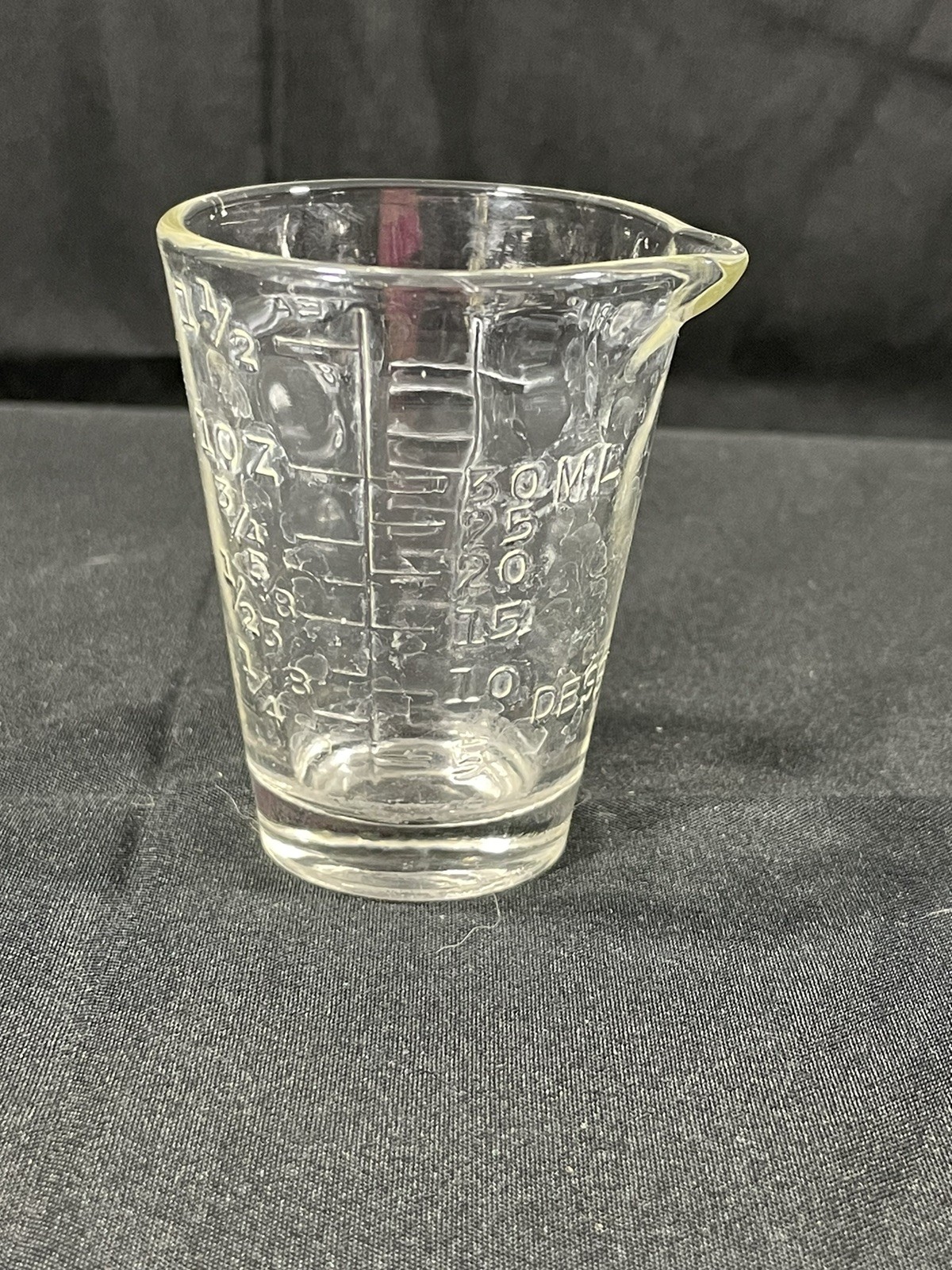 Vintage Apothecary Measuring Glass “Dessert” Marker Medicine Shot Glass
