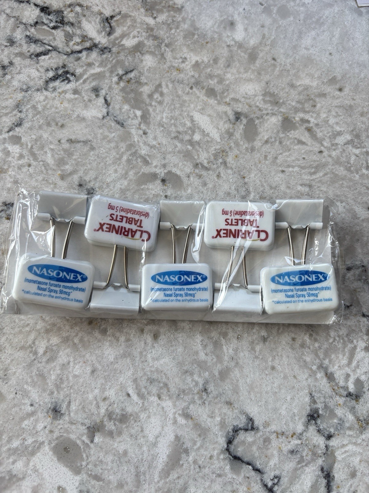 Clarinex/Nasonex Combo-Binder Clip Drug Rep Rare