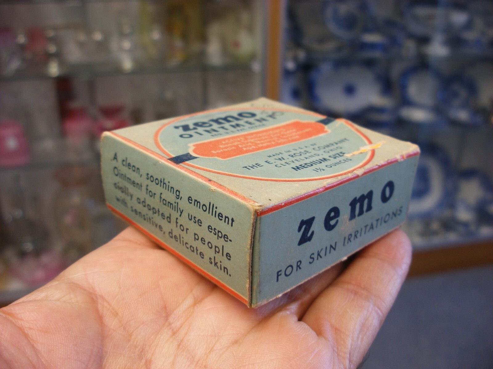 Vintage Medical Remedy Pharmacy Quack Cure – Zemo Ointment – Empty