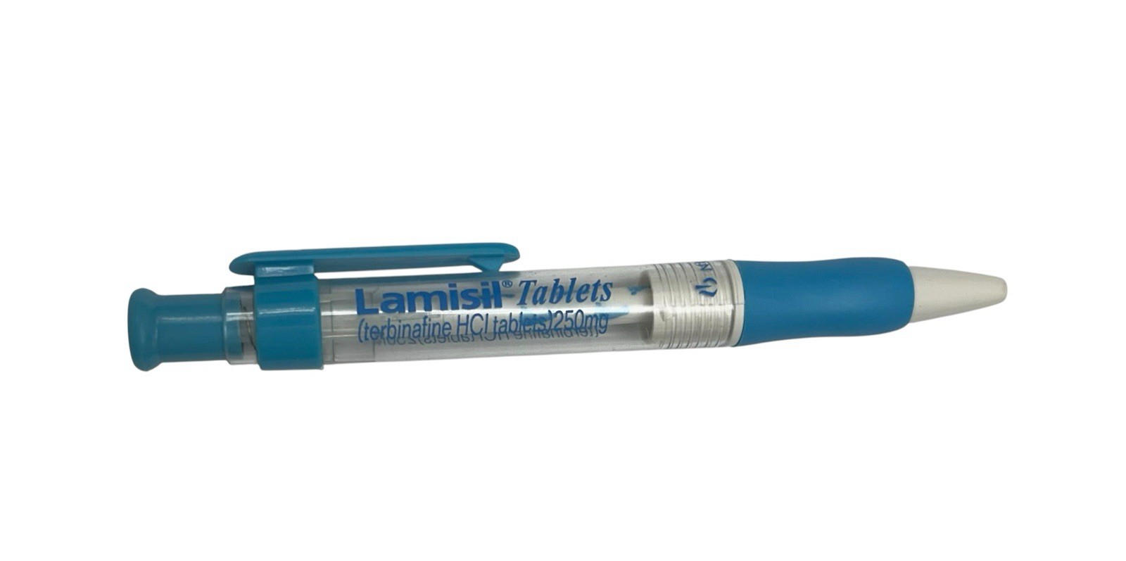 Drug Rep LAMISIL Collectible Push Pen with Internal Feet On Handle RARE Promo