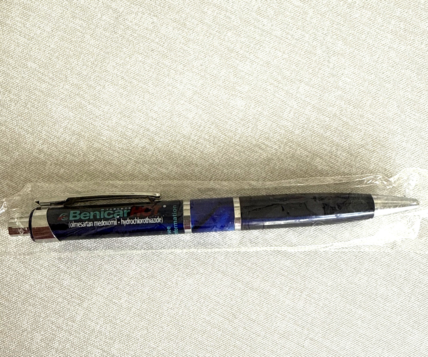 Beautiful Heavy Metal Benicar Pharmaceutical Drug Rep Pen Medical Mint Writes