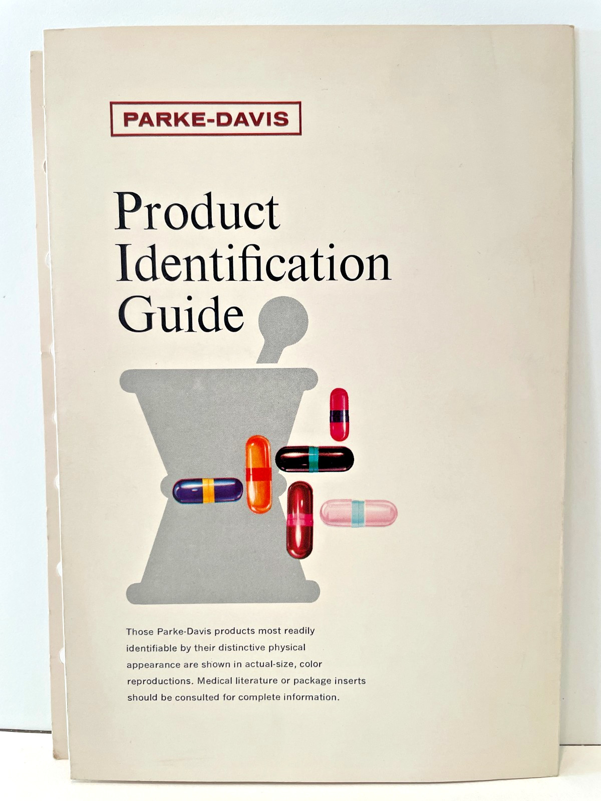 Vintage Park-Davis Product Identification Guide 1966 Pharmaceuticals Great Color