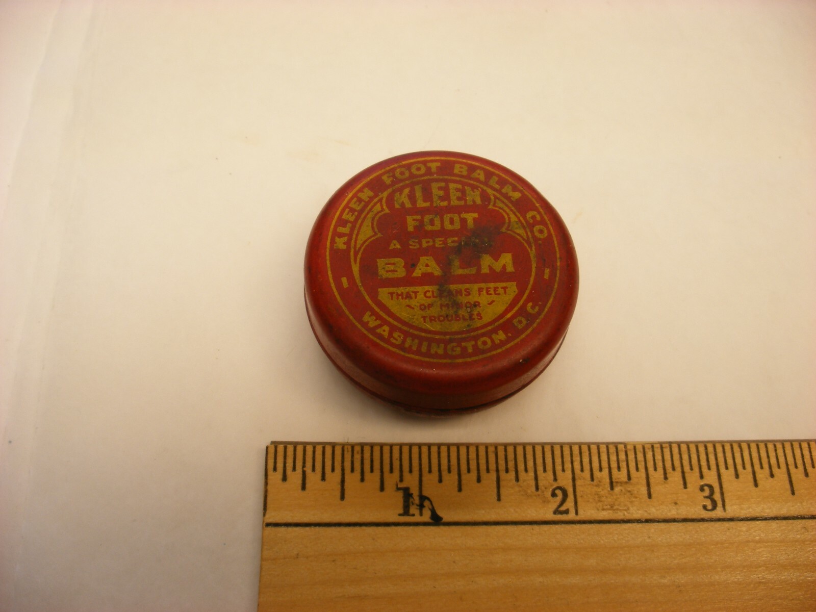 Antique Vtg Medical Dental Pharmacy – Kleen Foot Balm Tin