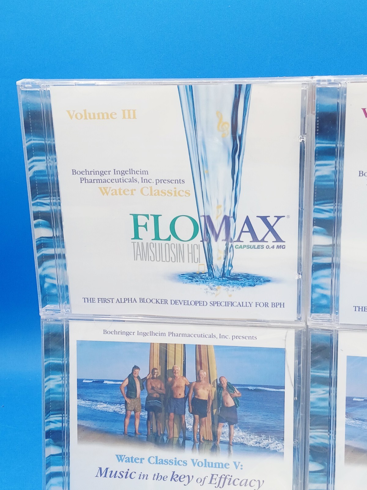 Flomax VOL 1,2,3 CD Water Classics Flomax BPH Vol IV, & V. 4 New, One Used RARE.
