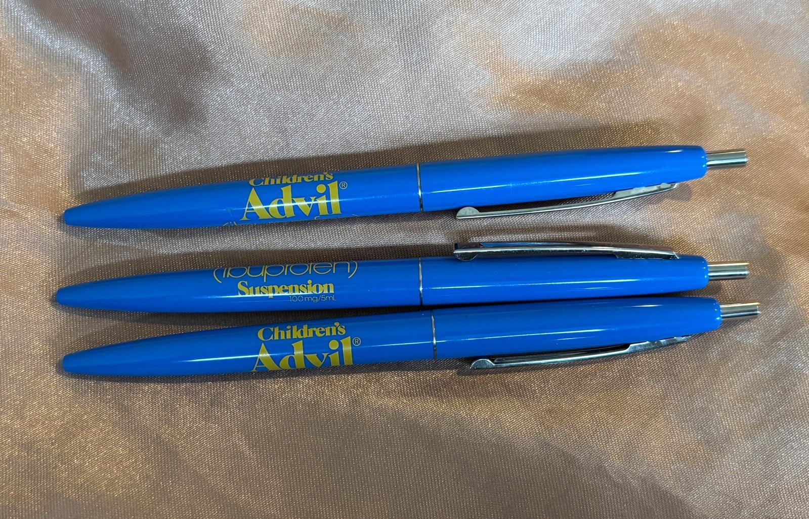 Advil Ink Pen- set of 3-Pharmaceutical Promotional/Collectable