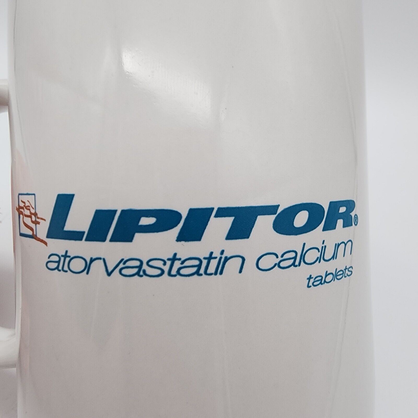 Vintage Lipitor Coffee Mug Cup Pharma Drug Rep Advertising Doctor White 11 oz