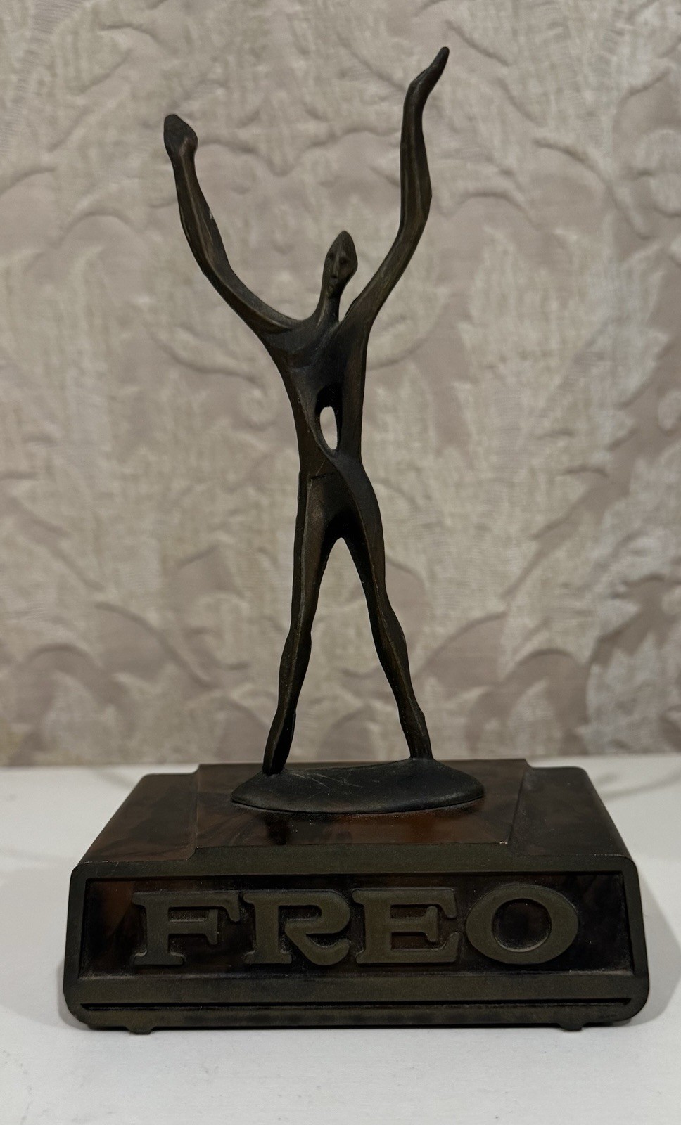 Vintage FREO Abstract Bakelite/ Bronze Pharmacy Sculpture by Schultz