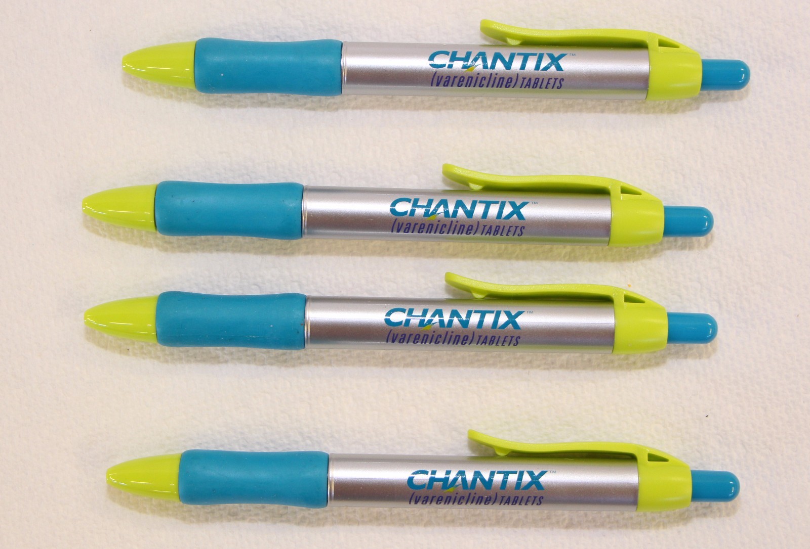4 Plastic Pharmaceutical Pens New