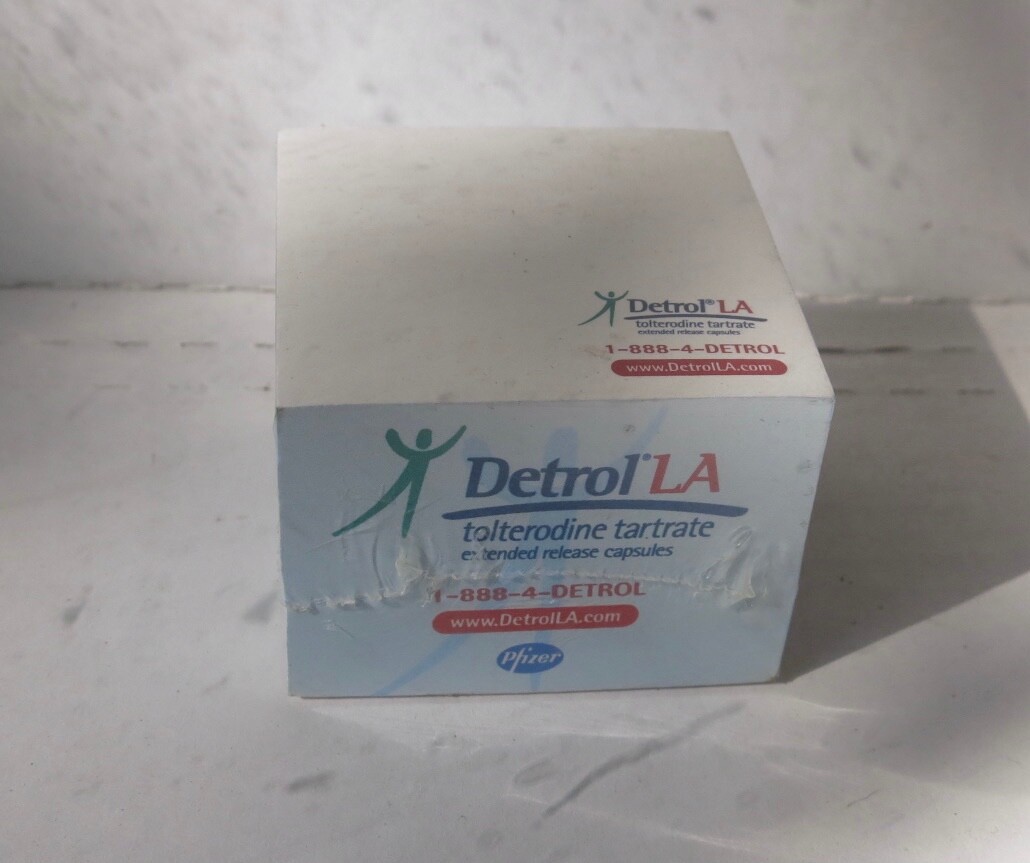 Detrol Note Pad Post It Drug Rep Pharmaceutical NEW SEALED 4 PADS ORBD 1,5