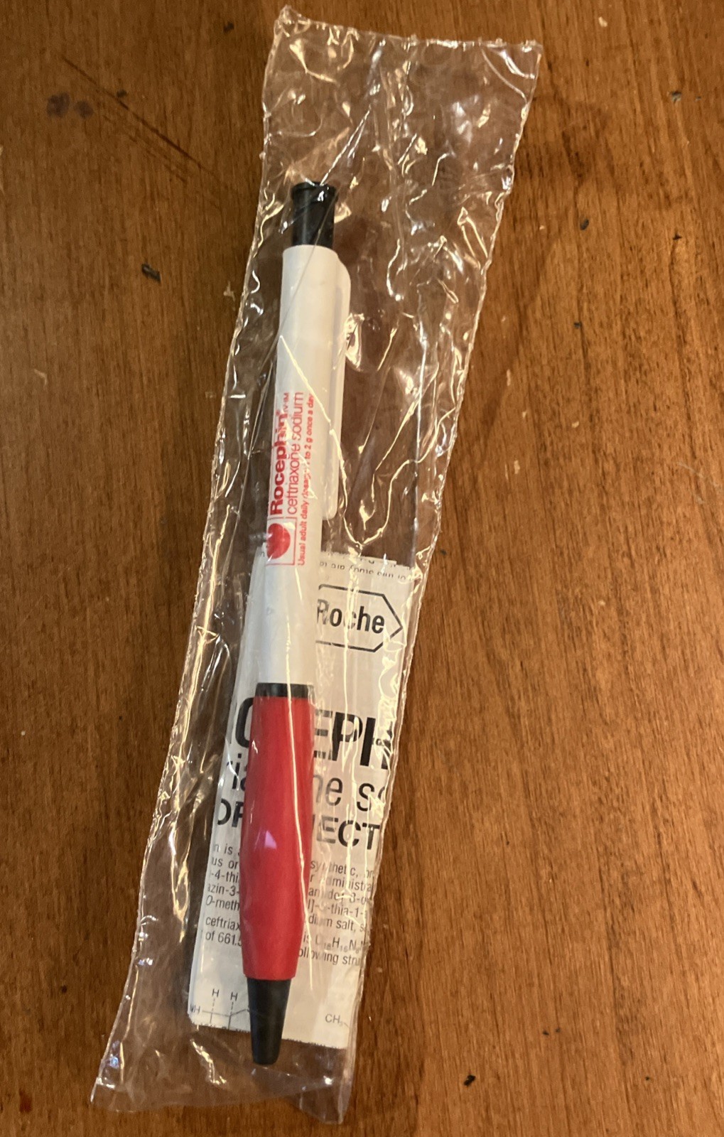 Vintage Rocephin Injection Pharmaceutical Drug Rep Pen New Once-A-Day Roche