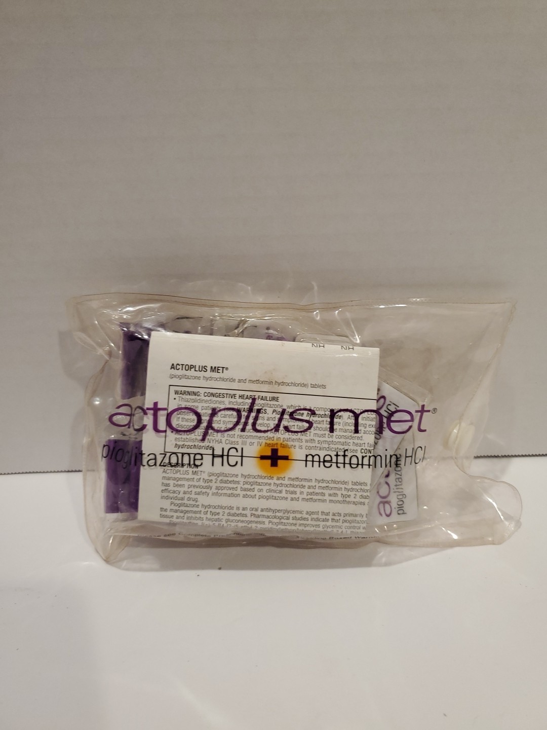 ACTOS Pioglitazone HCI Paper Clips | Pharmaceutical Drug Rep Advertising