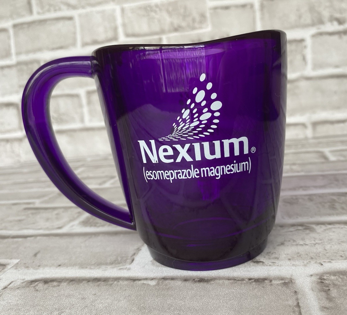 Nexium the Purple Pill AstraZeneca AZ Pharmaceutical Advertising Promotional Mug