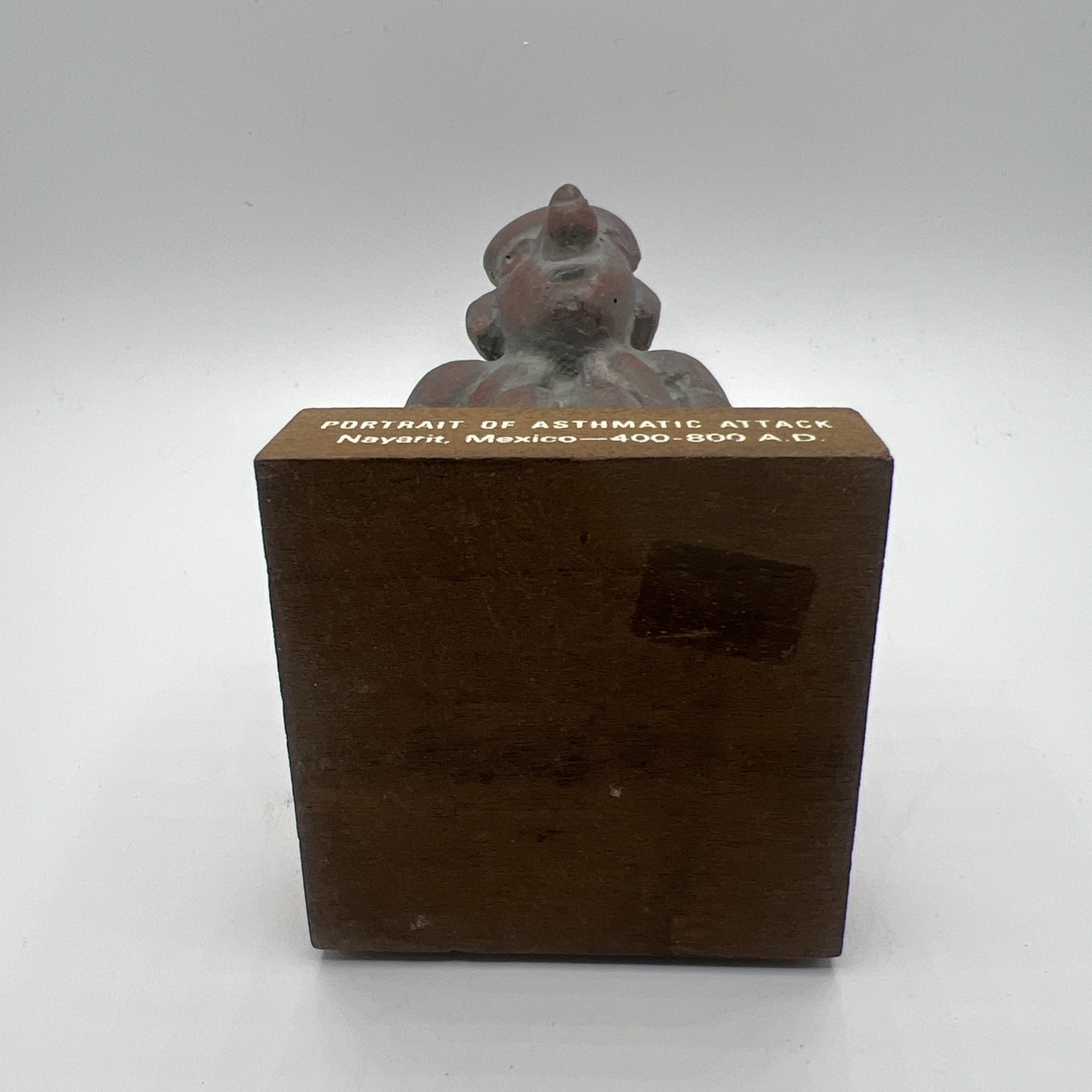 Mayan Figure Schering Medical Advertising Pre Columbian Replica Asthmatic Attack