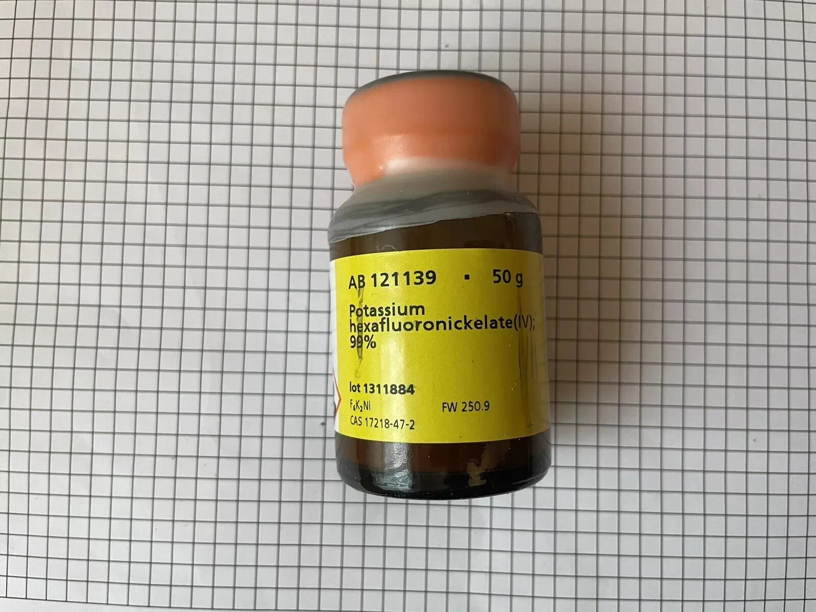 Potassium hexafluoronickelate(IV) Element Collection CAS 17218-47-2