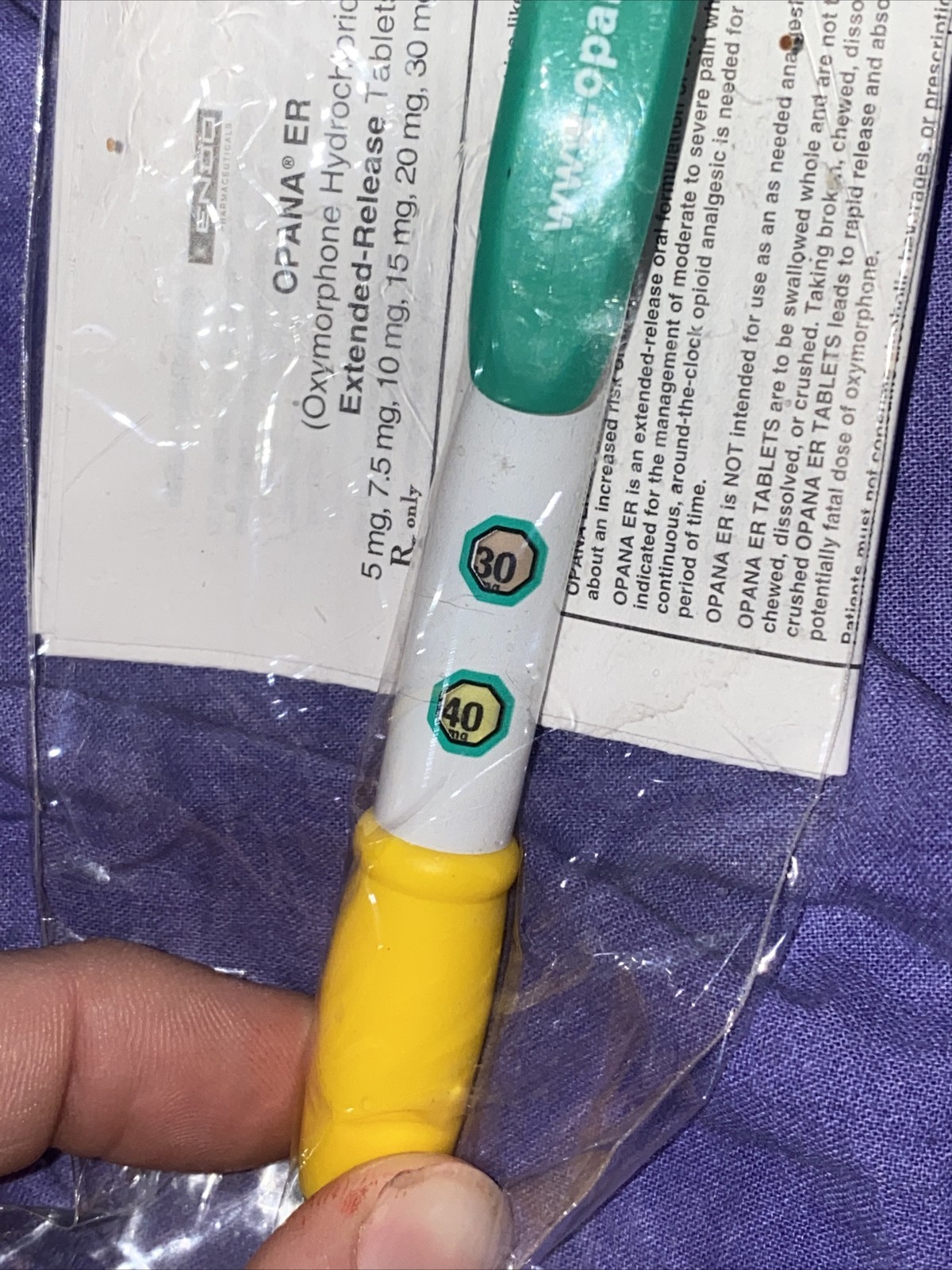 Pharmaceutical Opana Pen Rare Collectibles DRUG REP PEN NARCOTIC Promotional