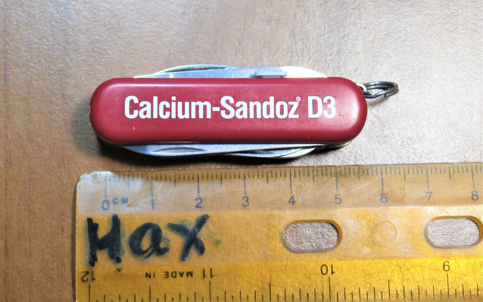 Vtg victorinox CALCIUM SANDOZ – POCKET KNIFE RAZOR, LSD pharmacy Swiss