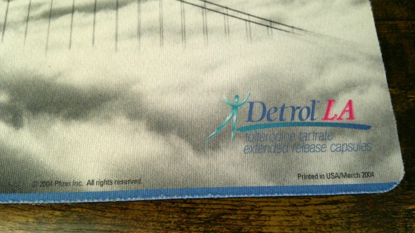 Pfizer Viagra Detrol LA Advertising 2004 Mousepad Pharmaceutical Promotion Item