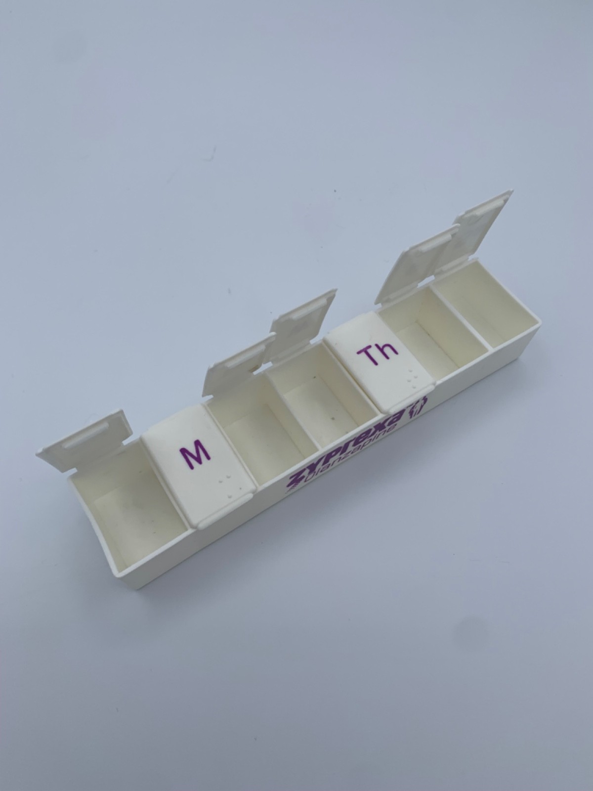 Vintage Zyprexa Olanzapine Weekly Pill Organizer Medical Drug Pharmaceutical Rar
