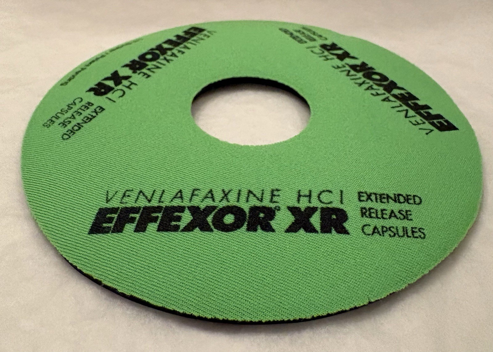 VTG EFFEXOR XR “L’IL SUCKER” DRINK HOLDER PHARMA PROMO ADVERTISING NEW NOS