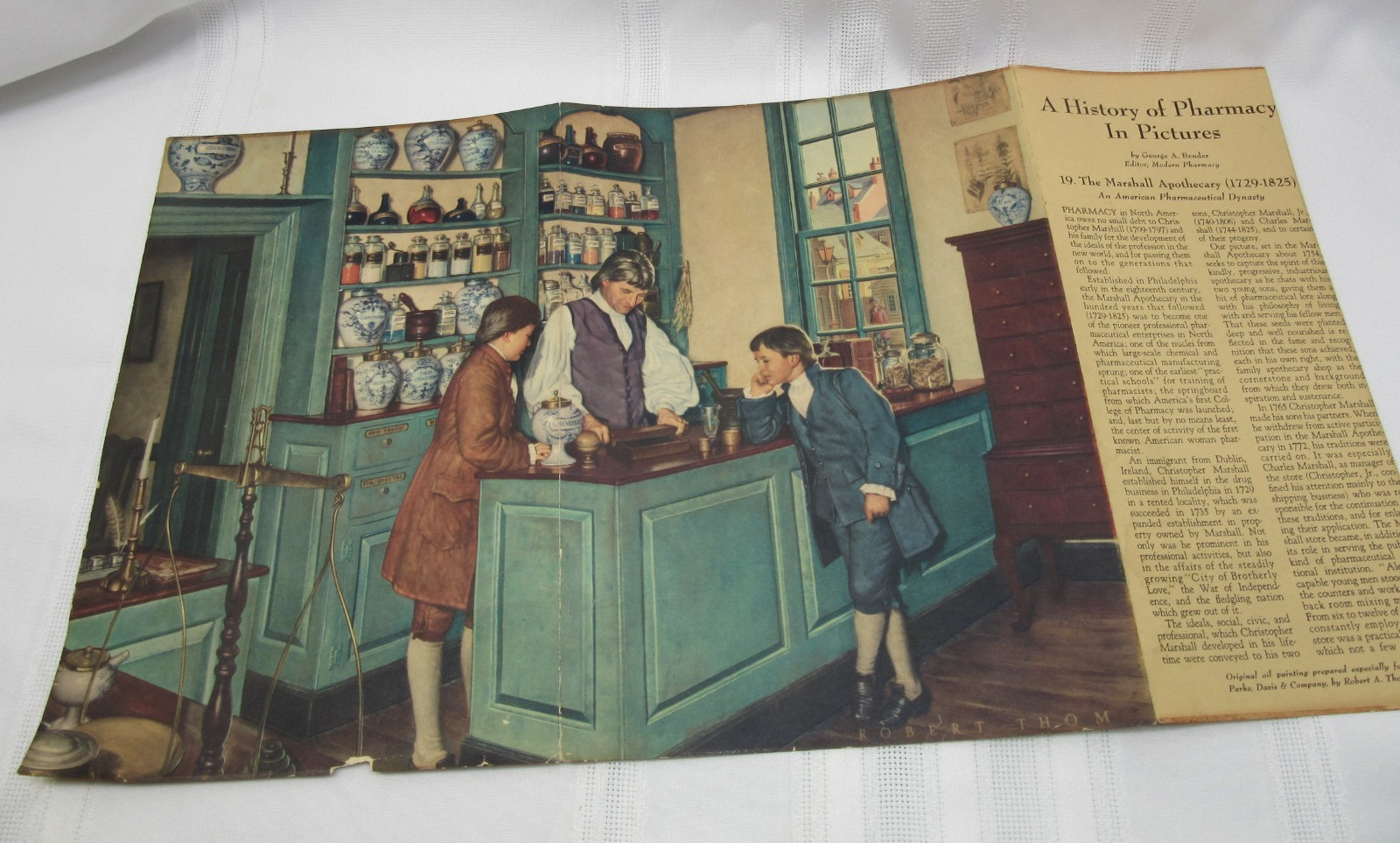 “A History of Pharmacy” in Pictures Set of 19 Prints Park Davis 1950’s