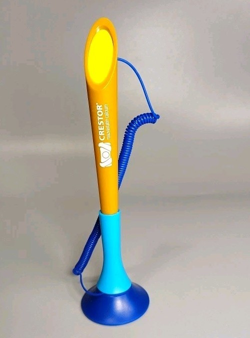 Vtg Crestor Pen w/ Spring Cord and Stand Pharmaceutical Pharm Rep Holder *READ*