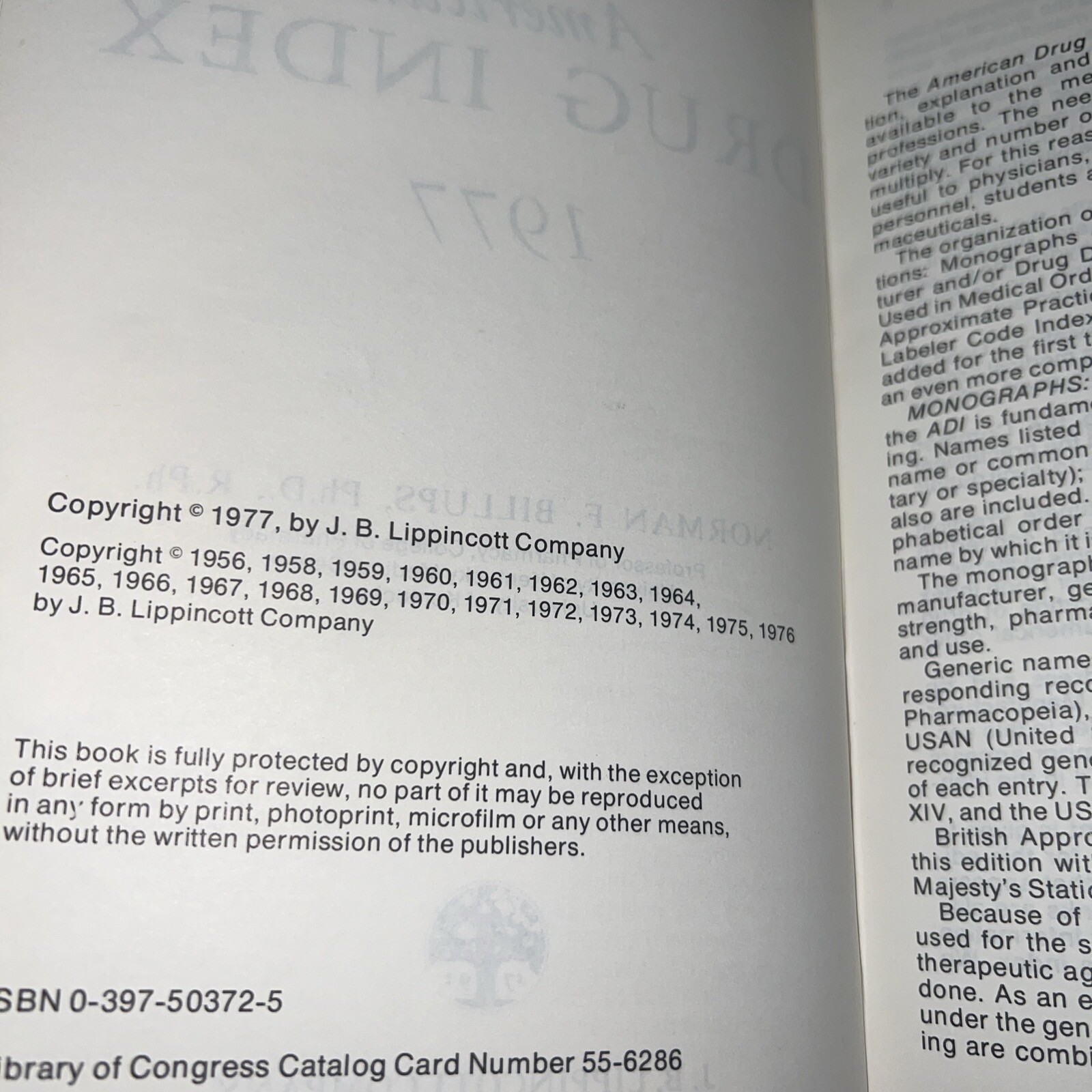 American Drug Index 1977 – Opium, Cocaine