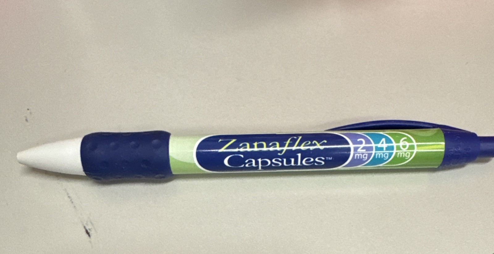 Vintage Pharmaceutical Advertising Promotional Pen Zanaflex Capsules