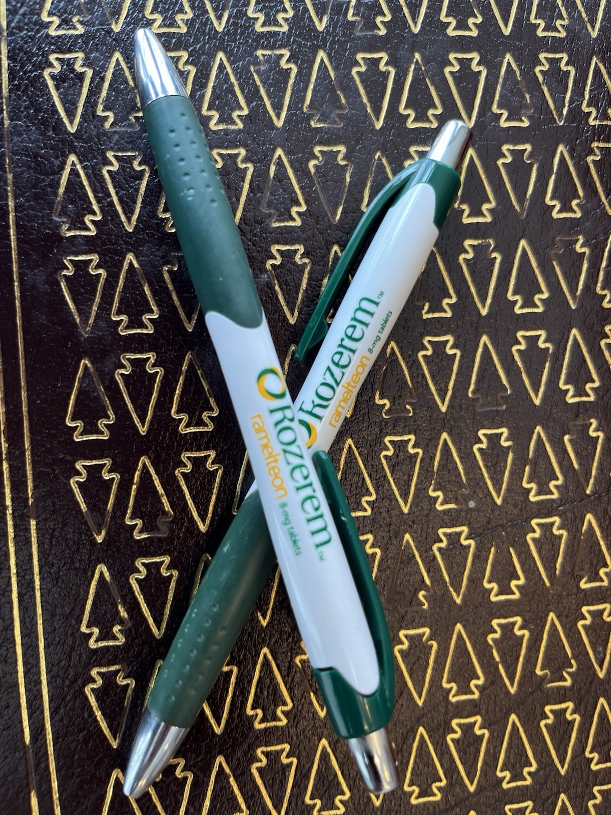 2 Rare Rozerem Pharmaceutical Drug Rep Pens! Write