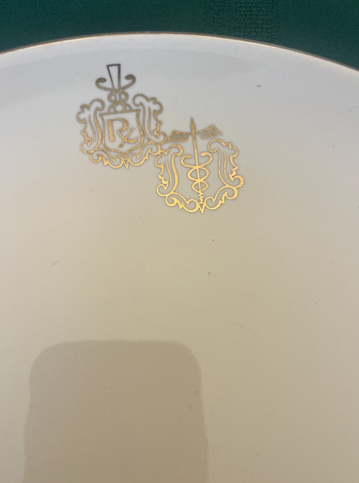 VINTAGE HALL CHINA Salad / Hordherves Plate PHARMACY PHARMACIST RX
