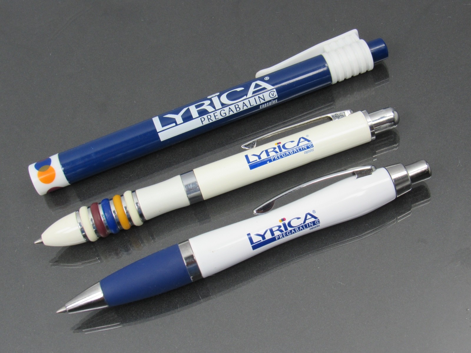 LYRICA Lot PENS, Clip, Boxed PENLIGHT, Sticky Page Flags Drug Rep Pharmaceutical