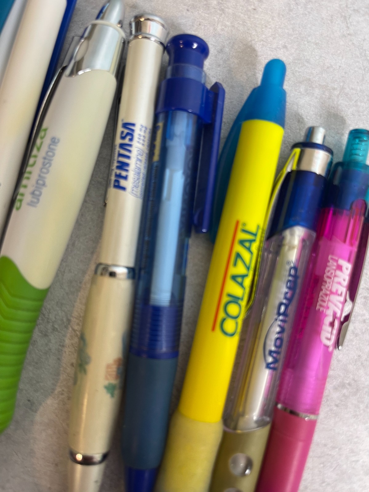 Nine Pharmaceutical Collectible Pen Lot Of 9 Pharma Drug Rep Lipitor prevacid