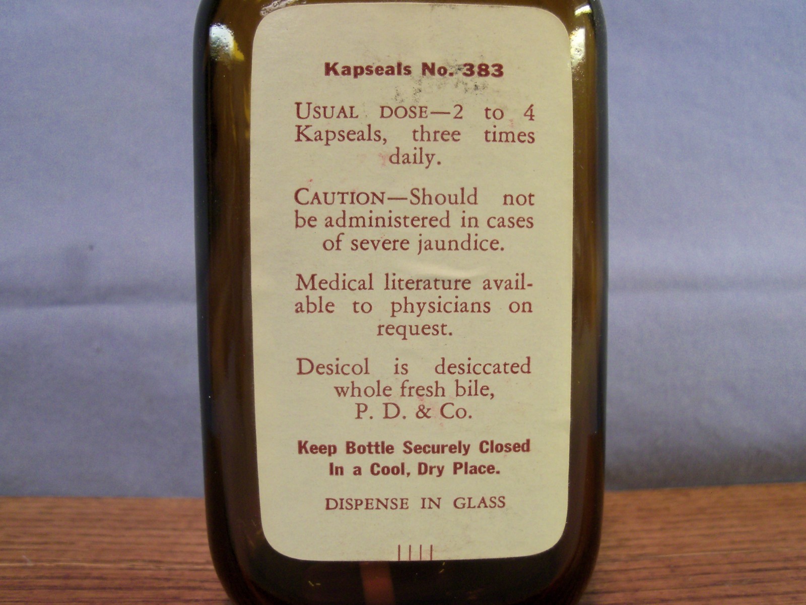 Pair of set Desicol & Hepa-Desicol bottles
