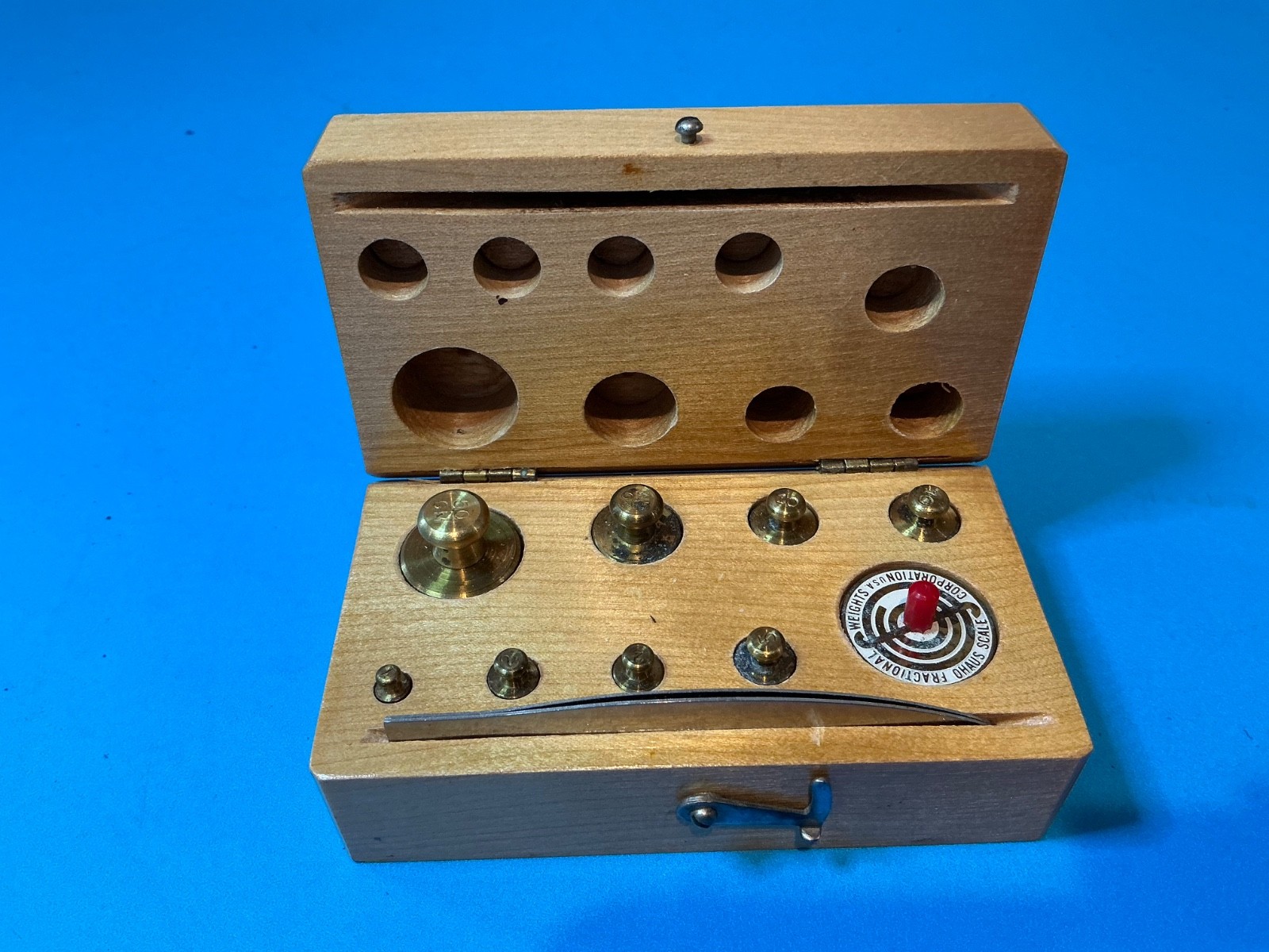 Vintage Fisher USA Scientific Co. Laboratory/Apothecary Metric Weight Set . B3