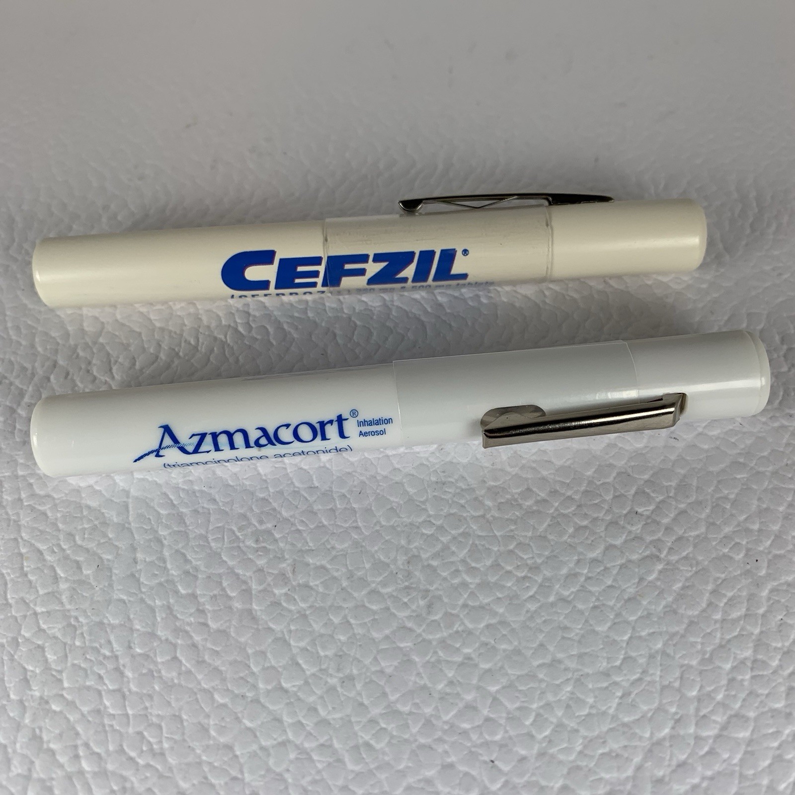 Azmacort Cefzil Drug Rep Pharmaceutical Promo Advertising Penlight Do Not Work