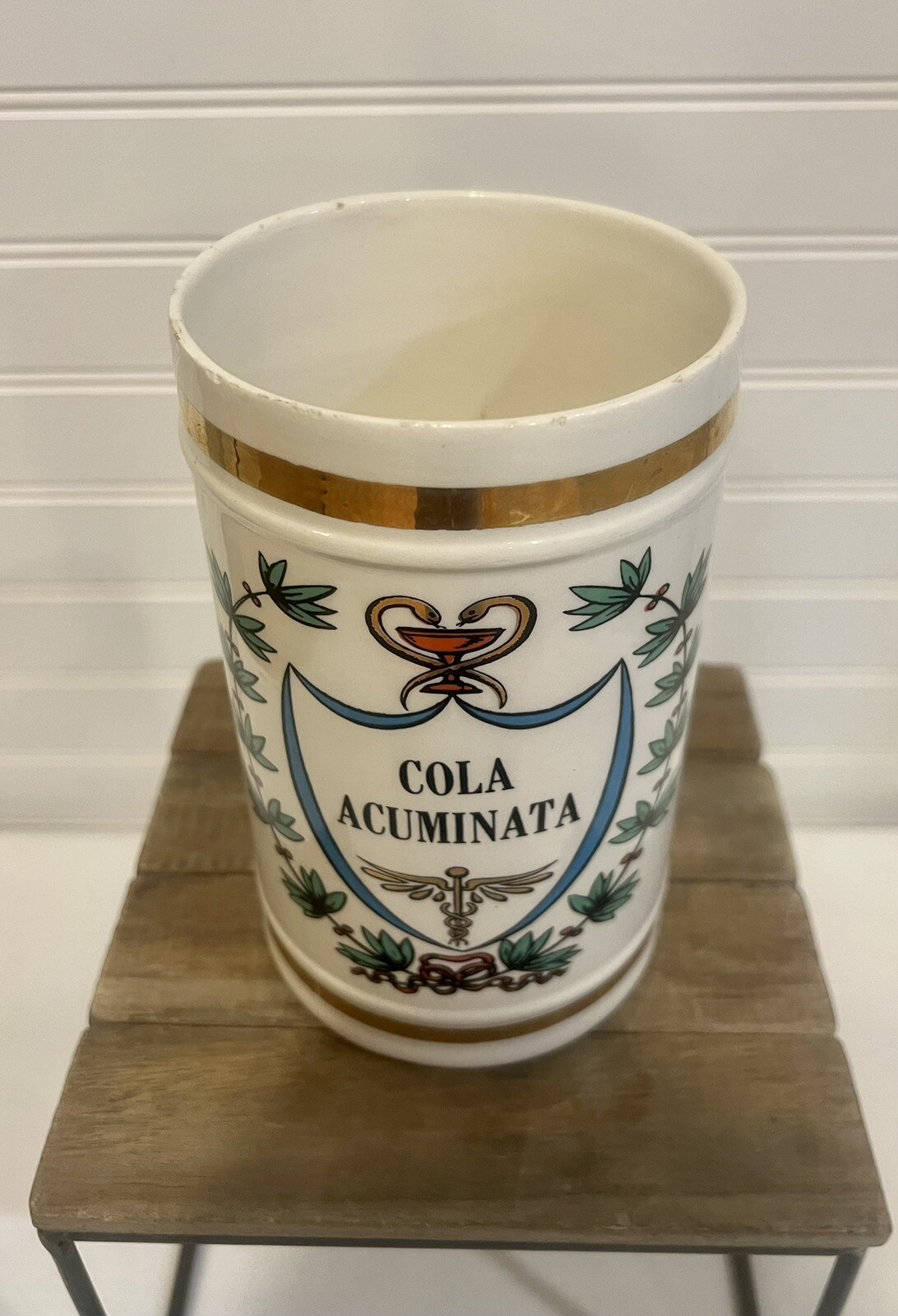 Vintage “Cola Acuminata” Apothecary Pharmacy Jar 1950s Rx Rexall Type Drug Store