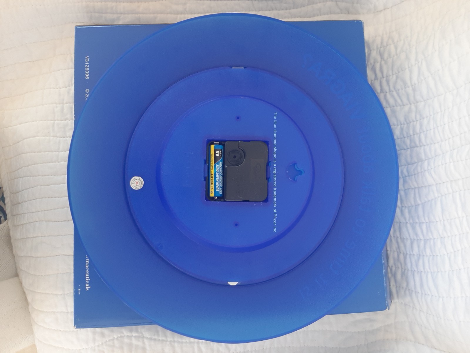 Viagra Pfizer 2003 Promotional Wall Clock Drug Rep Advertising Pharma Blue Pill