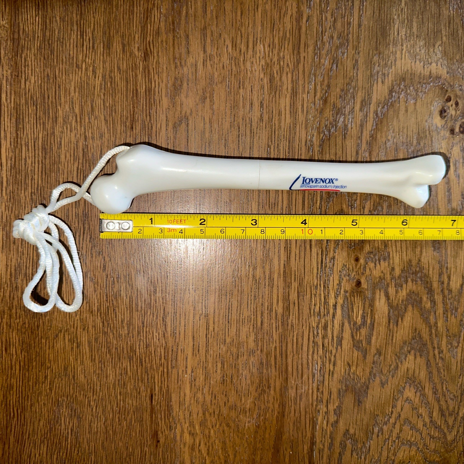 LOVENOX Pen Drug Rep Bone Shape Pharma Collectible Neck String Pre-2005