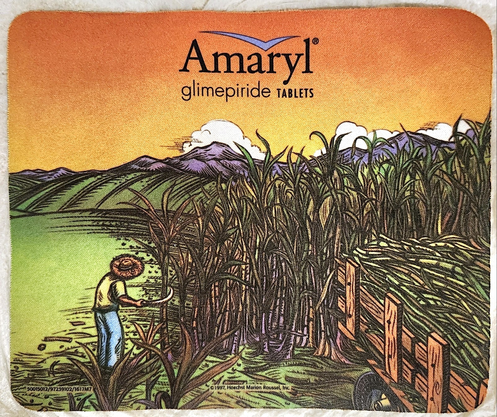 “AMARYL” Pen/Pencil Holder & Mousepad – Vintage Pharmaceutical Advertising