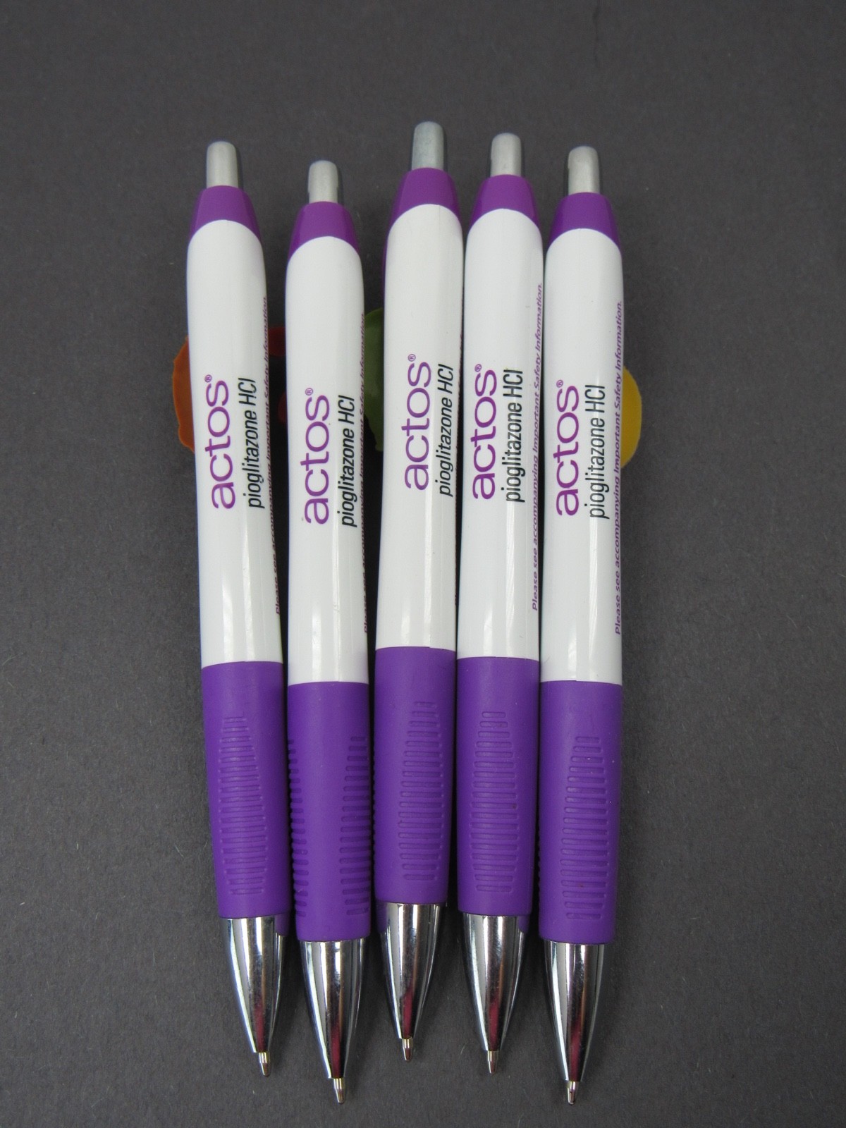 Actos Family Character PENS Drug Rep Pharmaceutical Promo Advertising Lot of 5