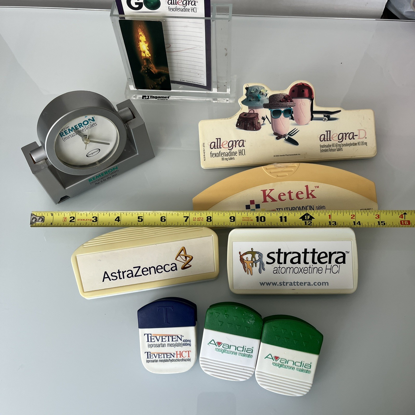 Vintage Pharmaceutical Drug Rep Promotional Items Lot 80-90’s Remeron Strattera